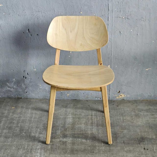 Ghế PLC mặt plywood gỗ cao su GA68041