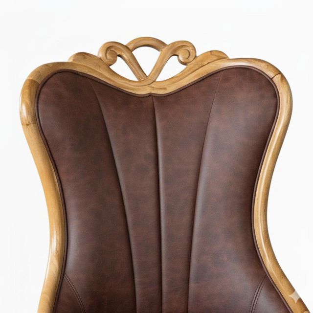 Ghế Nova bọc da Si gỗ Ash GSK055