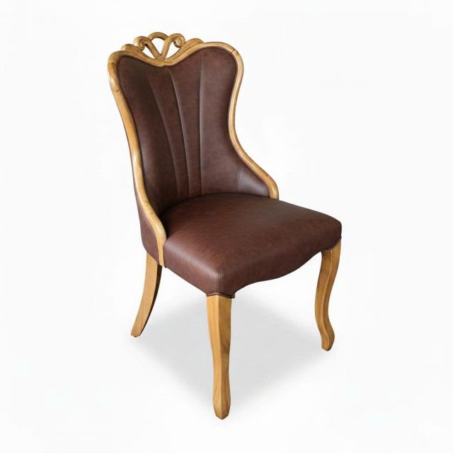 Ghế Nova bọc da Si gỗ Ash GSK055