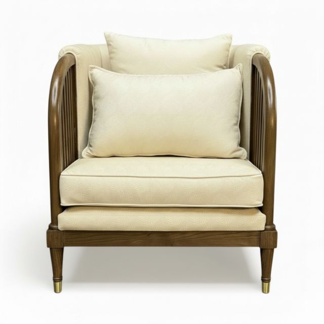 Ghế sofa băng khung gỗ INDOCHI 75x72x79cm vải họa tiết GSD68069 Ghế sofa băng khung gỗ INDOCHI 75x72x79cm vải họa tiết GSD68069