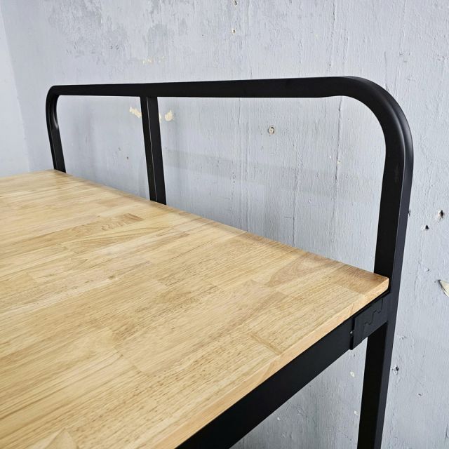 Giường tầng khung sắt lắp ráp mặt gỗ tự nhiên GT014