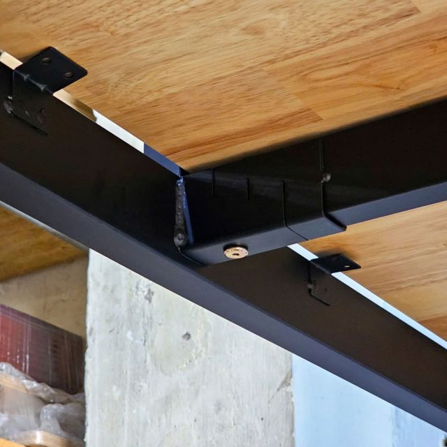 Giường tầng khung sắt lắp ráp mặt gỗ tự nhiên GT014