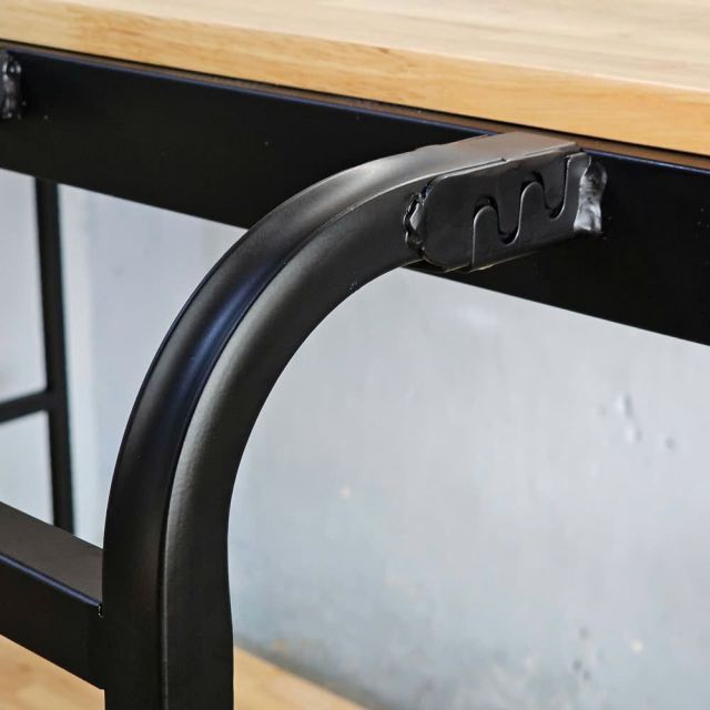 Giường tầng khung sắt lắp ráp mặt gỗ tự nhiên GT014