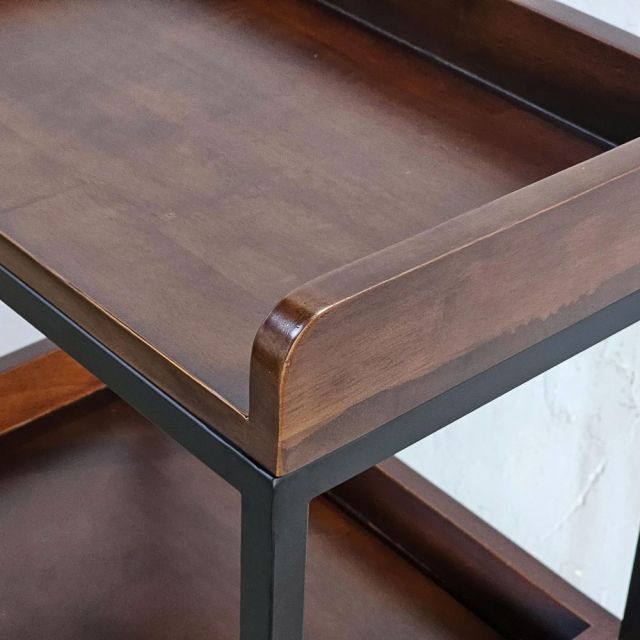 Kệ nhà bếp di động 50x30x120cm gỗ cao su KB68077