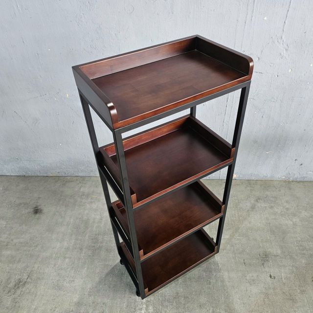 Kệ nhà bếp di động 50x30x120cm gỗ cao su KB68077