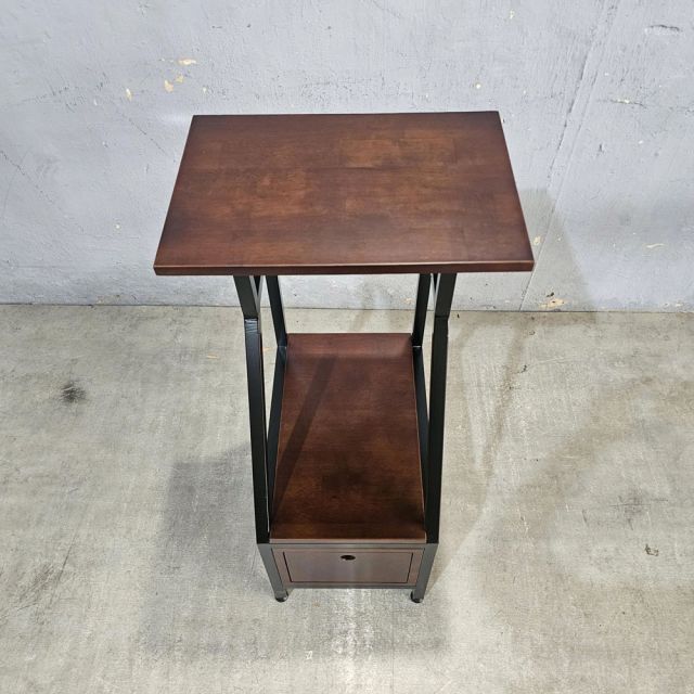 Kệ để máy tính có ngăn kéo 32.5x48x93cm gỗ cao su KCPU68028