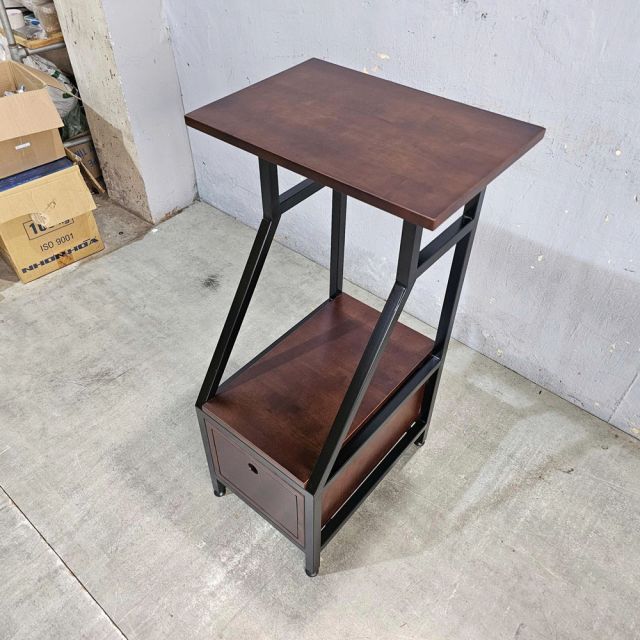 Kệ để máy tính có ngăn kéo 32.5x48x93cm gỗ cao su KCPU68028