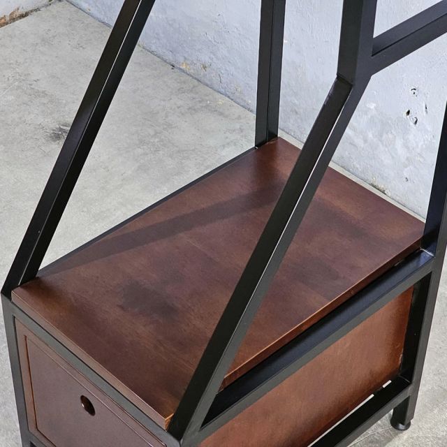 Kệ để máy tính có ngăn kéo 32.5x48x93cm gỗ cao su KCPU68028