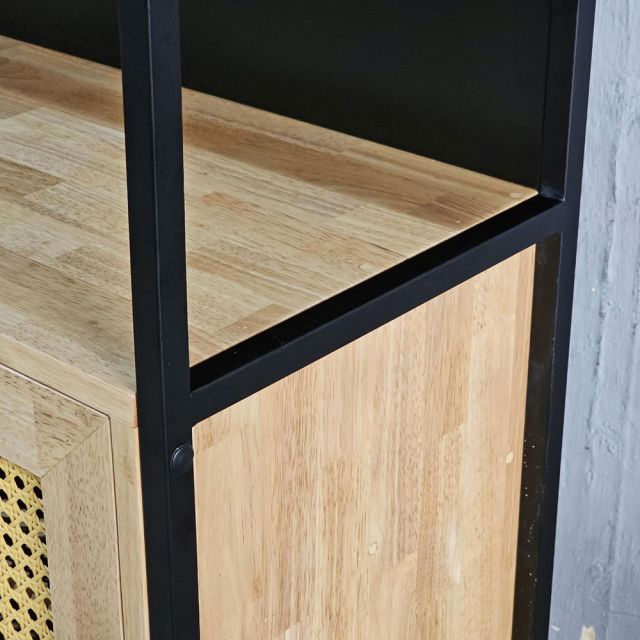 Kệ giày dép 120x37x200cm gỗ cao su KG68099