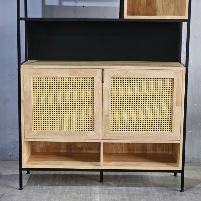Kệ giày dép 120x37x200cm gỗ cao su KG68099