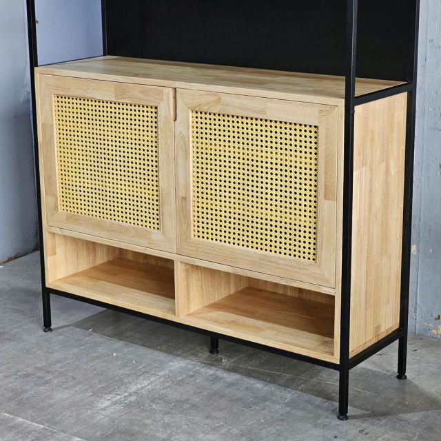 Kệ giày dép 120x37x200cm gỗ cao su KG68099