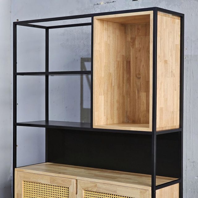 Kệ giày dép 120x37x200cm gỗ cao su KG68099