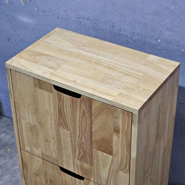 Tủ giày cửa lật 2 ngăn 50x30x80cm gỗ cao su KG68100