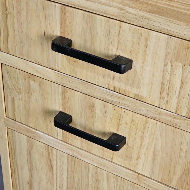 Kệ góc tường 35x35x205cm gỗ cao su KGT68052