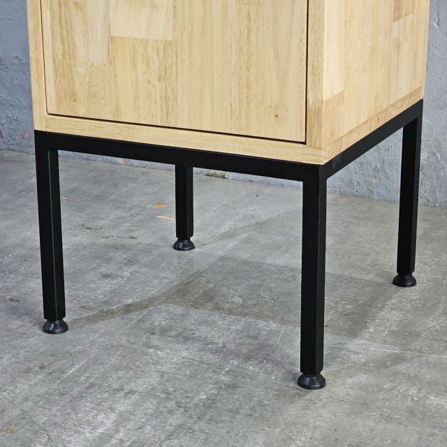 Kệ góc tường 35x35x205cm gỗ cao su KGT68052