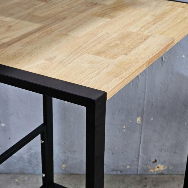 KMG68002- Kệ máy giặt 3 tầng gỗ Cao Su khung sắt