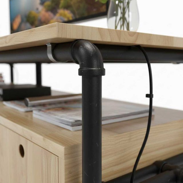 Kệ tivi PIPE ống nước hai ngăn kéo 140x45x50 (cm) KTV68021