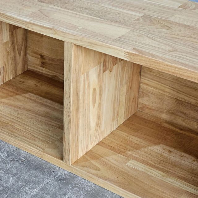 Kệ treo tường 140x30x30cm gỗ cao su KS68350