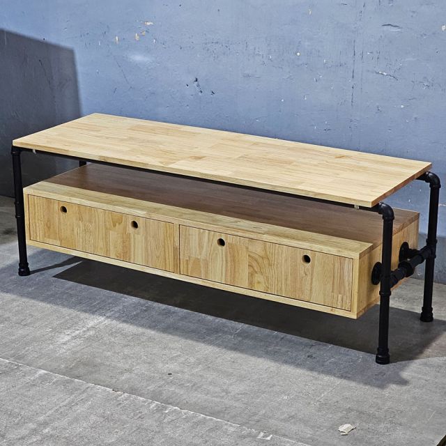 Kệ tivi PIPE ống nước hai ngăn kéo 140x45x50 (cm) KTV68021