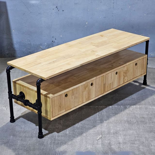 Kệ tivi PIPE ống nước hai ngăn kéo 140x45x50 (cm) KTV68021