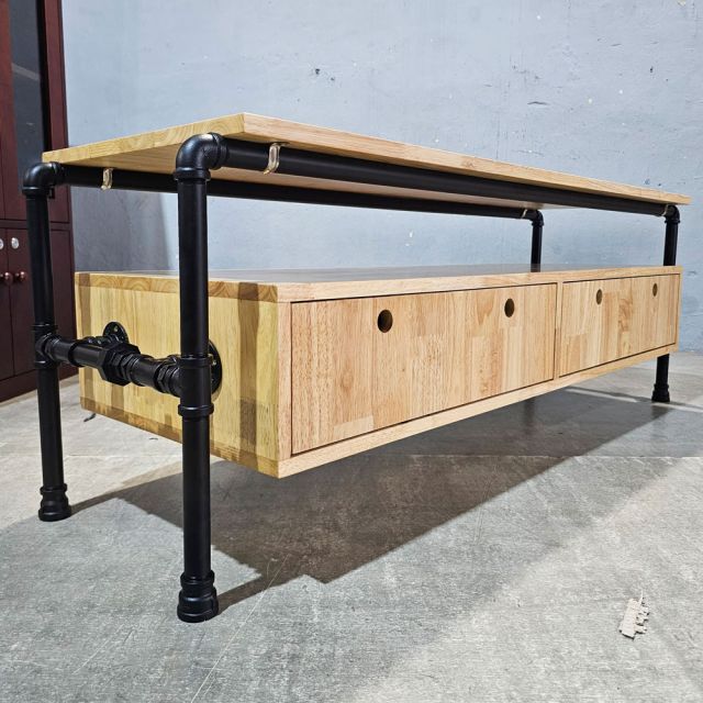 Kệ tivi PIPE ống nước hai ngăn kéo 140x45x50 (cm) KTV68021