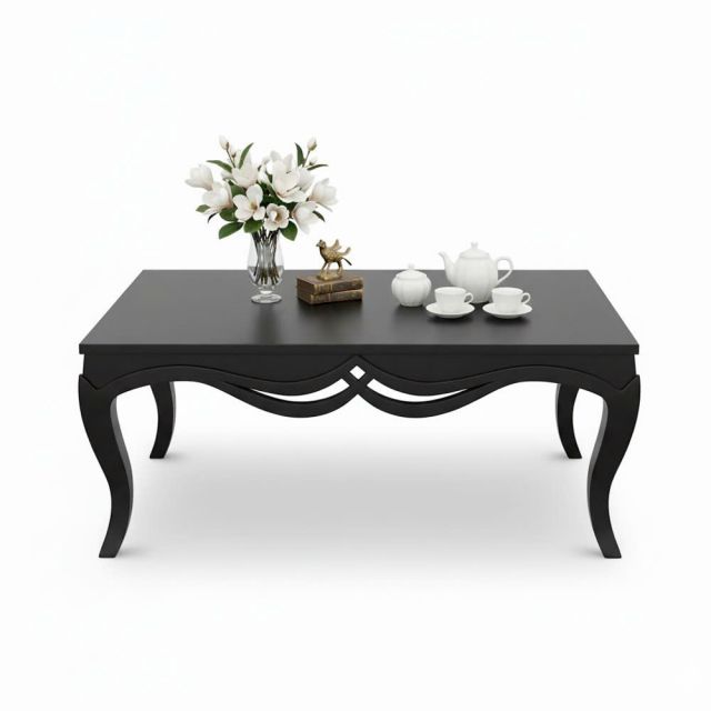 Bàn sofa chữ nhật tân cổ điển 120x66cm gỗ ash TT68355