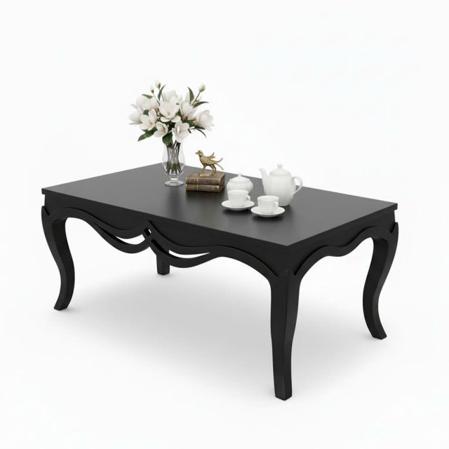 Bàn sofa chữ nhật tân cổ điển 120x66cm gỗ ash TT68355