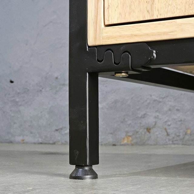 Tủ quần áo cửa lùa 106x50x200cm gỗ cao su TQA68077