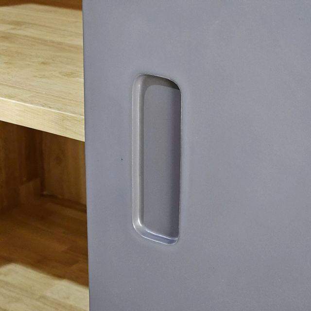 Tủ quần áo cửa lùa 106x50x200cm gỗ cao su TQA68077