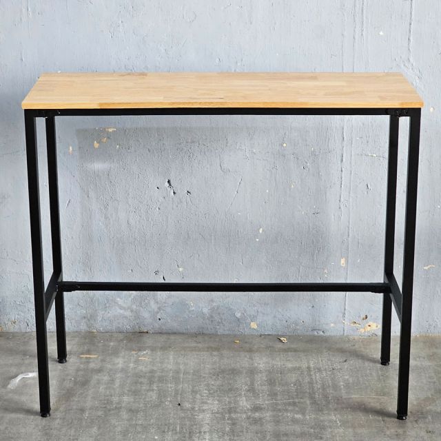 Bàn bar 120x45cm gỗ cao su chân sắt sơn tĩnh điện BB003
