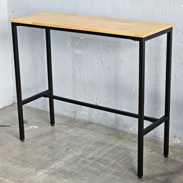 Bàn bar 120x45cm gỗ cao su chân sắt sơn tĩnh điện BB003
