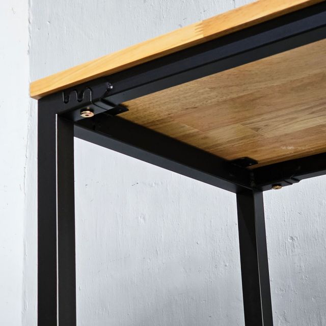 Bàn bar 120x45cm gỗ cao su chân sắt sơn tĩnh điện BB003