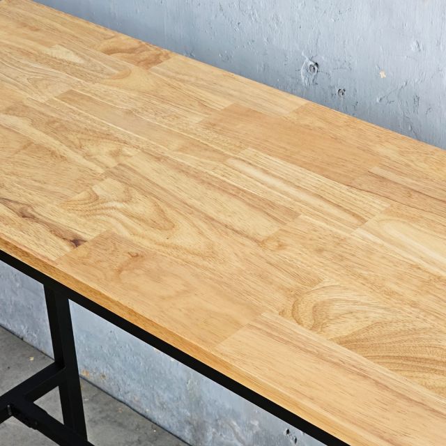 Bàn bar 120x45cm gỗ cao su chân sắt sơn tĩnh điện BB003