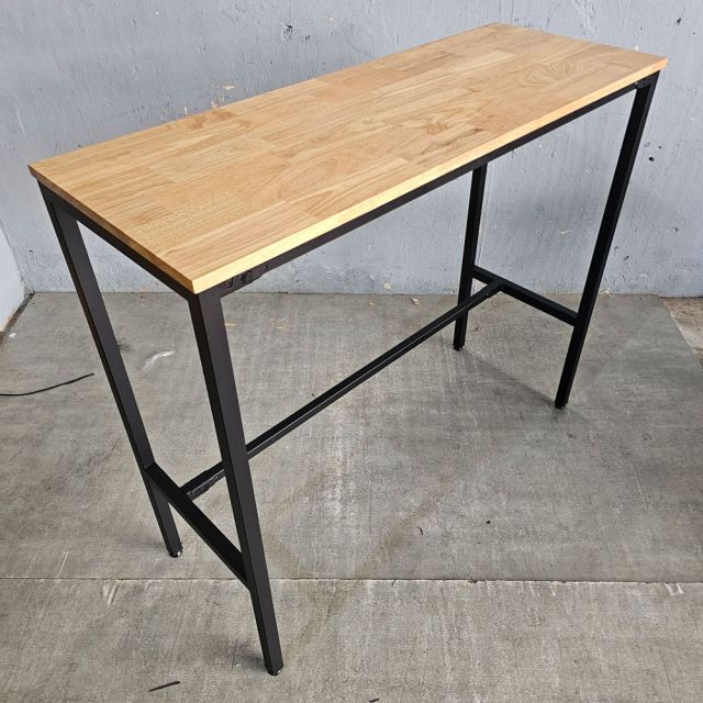 Bàn bar 120x45cm gỗ cao su chân sắt sơn tĩnh điện BB003