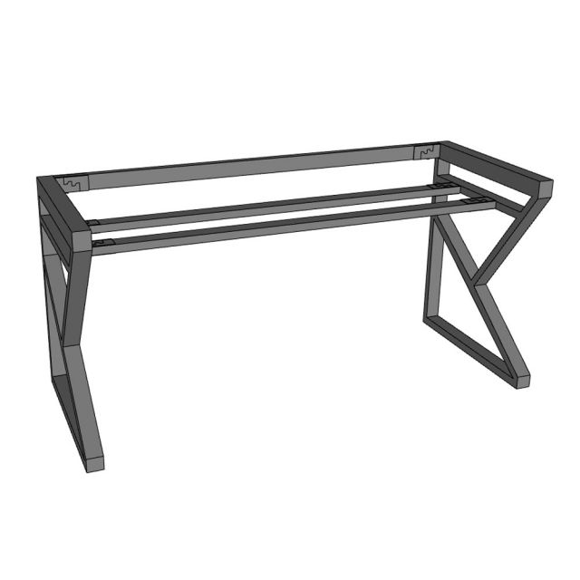 Bàn làm việc có ngăn kéo 150x60cm gỗ cao su chân chữ K BD68166