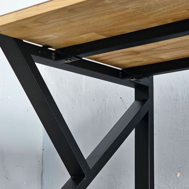 Bàn làm việc có ngăn kéo 150x60cm gỗ cao su chân chữ K BD68166