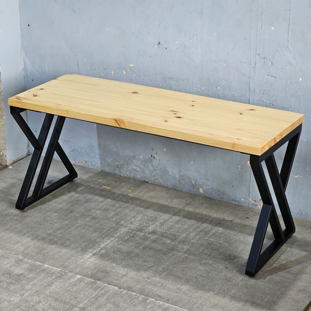 Bàn làm việc 160x60cm gỗ thông chân chữ X HBXC056