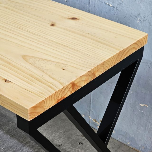 Bàn làm việc 160x60cm gỗ thông chân chữ X HBXC056