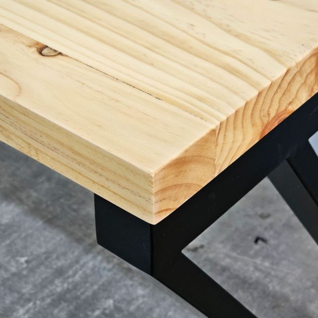 Bàn làm việc 160x60cm gỗ thông chân chữ X HBXC056