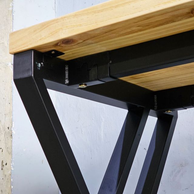 Bàn làm việc 160x60cm gỗ thông chân chữ X HBXC056