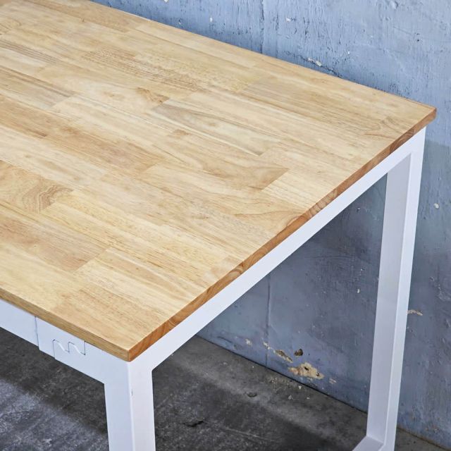 Bàn làm việc 160x70cm gỗ cao su hệ URA HBUR006