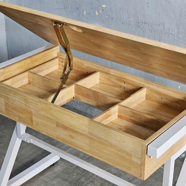 Bàn vẽ kỹ thuật 100x50cm gỗ cao su DD68016