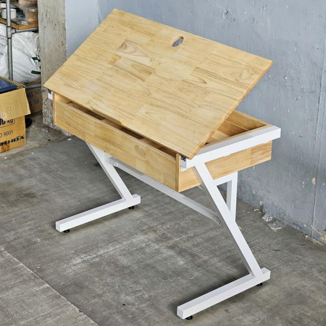 Bàn vẽ kỹ thuật 100x50cm gỗ cao su DD68016