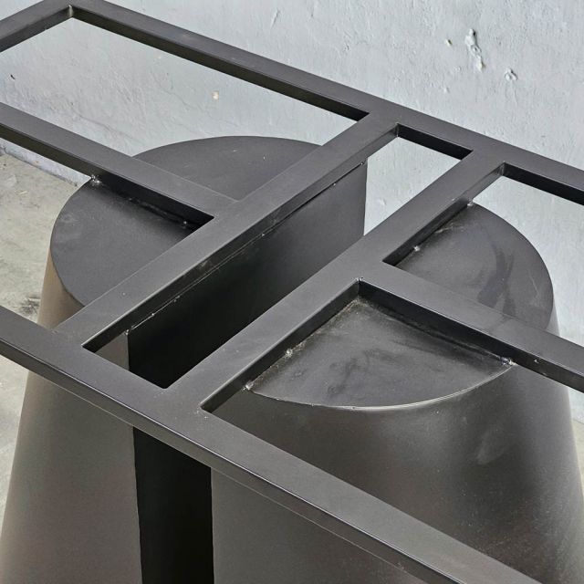 Chân sắt cho bàn ăn 140x80cm sơn tĩnh điện CHB68085