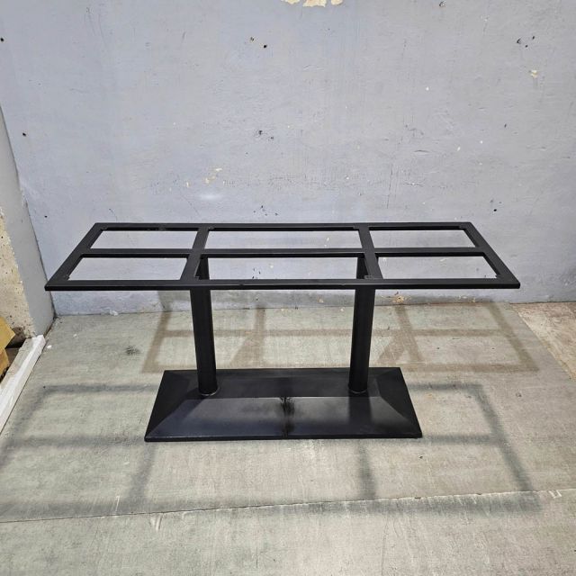 Chân sắt 2 trụ cho bàn ăn 160x50cm sơn tĩnh điện CHBBA043