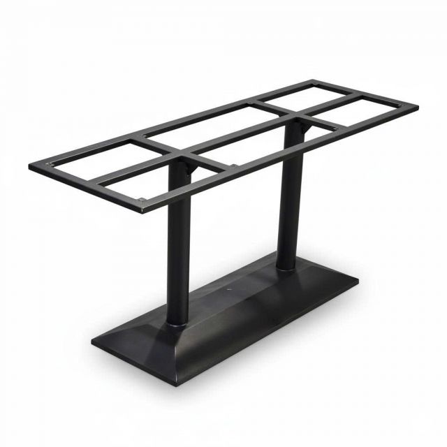 Chân sắt 2 trụ cho bàn ăn 160x50cm sơn tĩnh điện CHBBA043