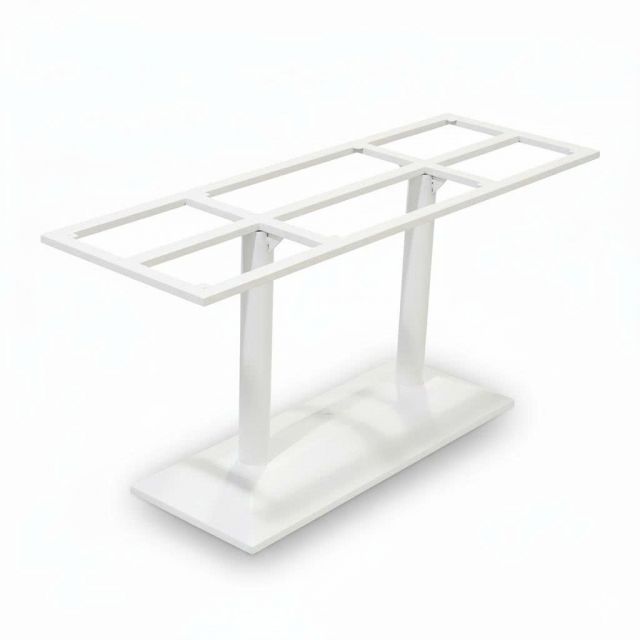 Chân sắt 2 trụ cho bàn ăn 160x50cm sơn tĩnh điện CHBBA043