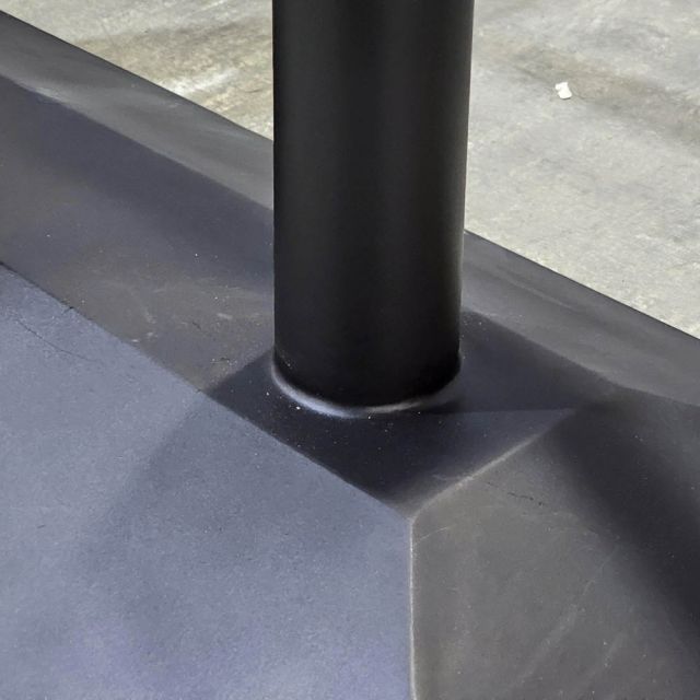 Chân sắt 2 trụ cho bàn ăn 160x50cm sơn tĩnh điện CHBBA043