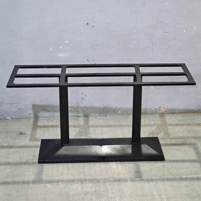 Chân sắt 2 trụ cho bàn ăn 160x50cm sơn tĩnh điện CHBBA043