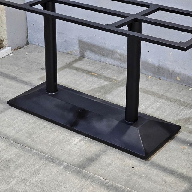 Chân sắt 2 trụ cho bàn ăn 160x50cm sơn tĩnh điện CHBBA043